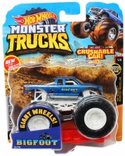 Бъги Hot Wheels Monster Trucks - Bigfoot 4x4x4, 1:64 -1
